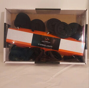NIB Queenwest Trading Co. Black Witch Hats 10 String Lights